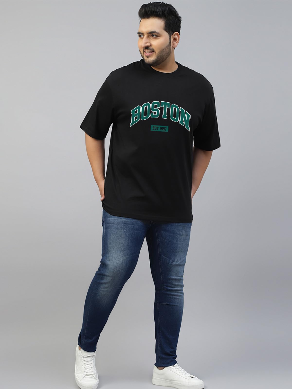 Veirdo Men’s Pure Cotton Half Sleeve Plus Size Printed T-Shirts, Stylish, Comfortable & Durable Cotton Tees | Sizes: S to 2XL