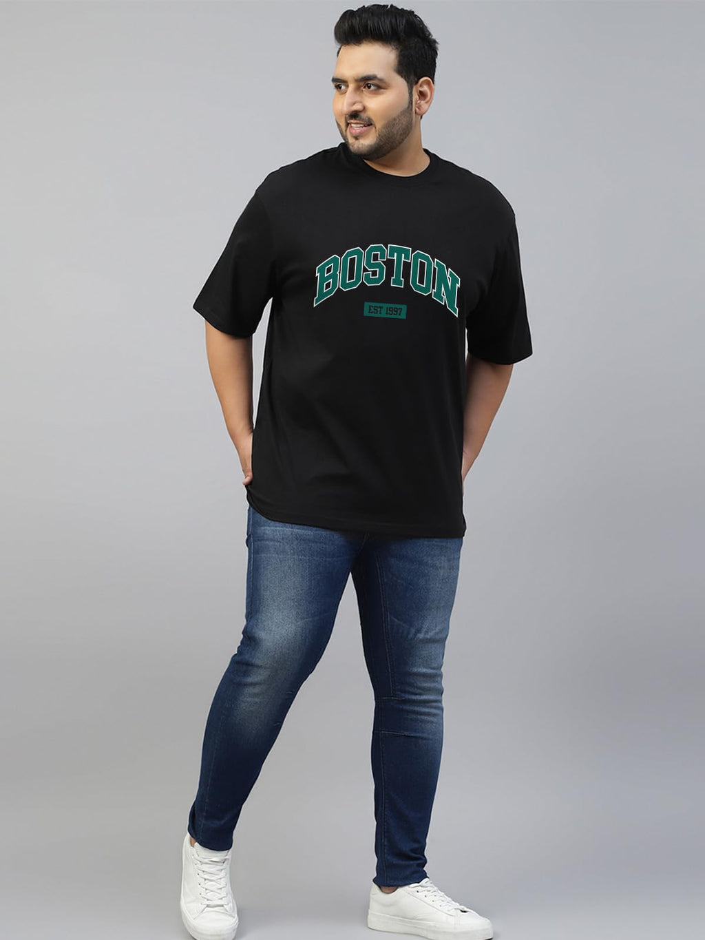 Veirdo Men’s Pure Cotton Half Sleeve Plus Size Printed T-Shirts, Stylish, Comfortable & Durable Cotton Tees | Sizes: S to 2XL