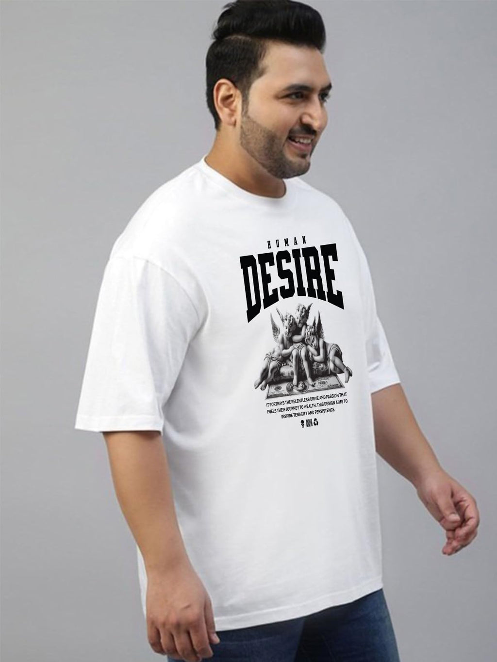 Veirdo Men’s Pure Cotton Half Sleeve Plus Size Printed T-Shirts, Stylish, Comfortable & Durable Cotton Tees | Sizes: S to 2XL