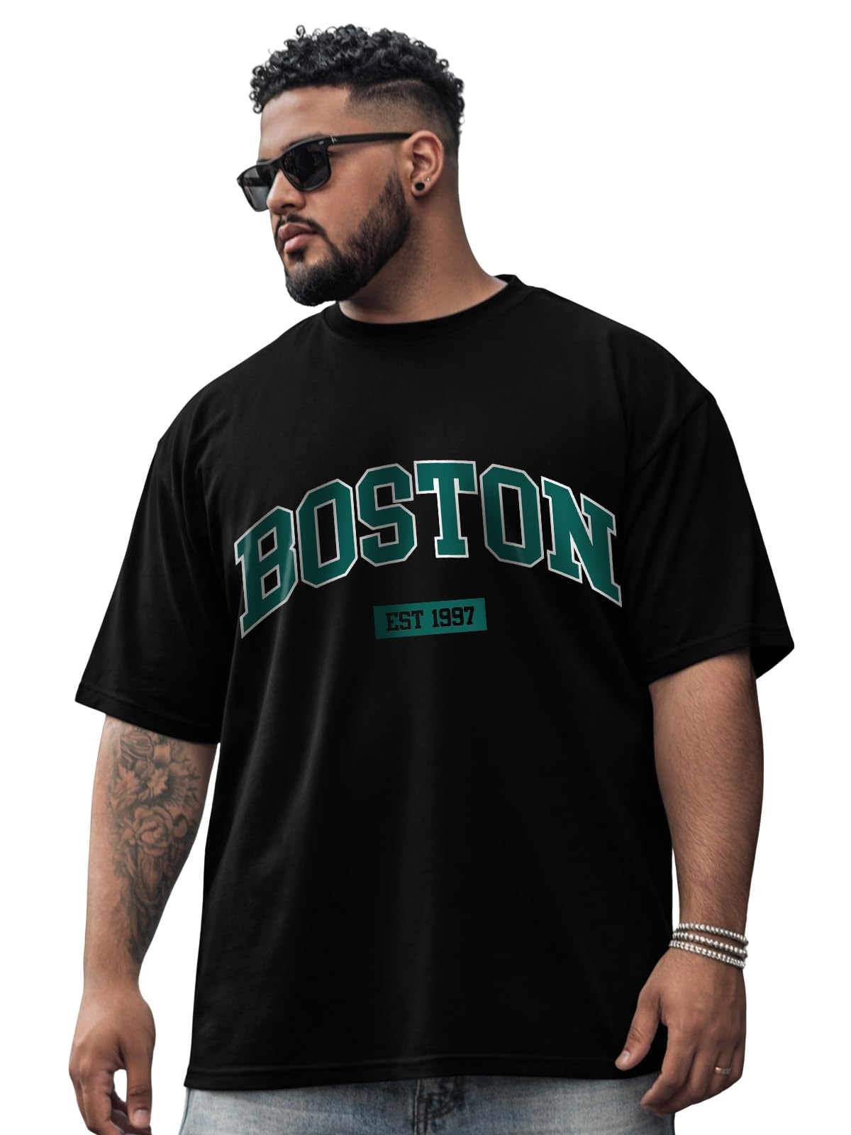 Veirdo Men’s Pure Cotton Half Sleeve Plus Size Printed T-Shirts, Stylish, Comfortable & Durable Cotton Tees | Sizes: S to 2XL