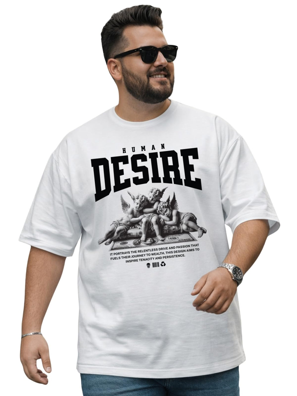 Veirdo Men’s Pure Cotton Half Sleeve Plus Size Printed T-Shirts, Stylish, Comfortable & Durable Cotton Tees | Sizes: S to 2XL
