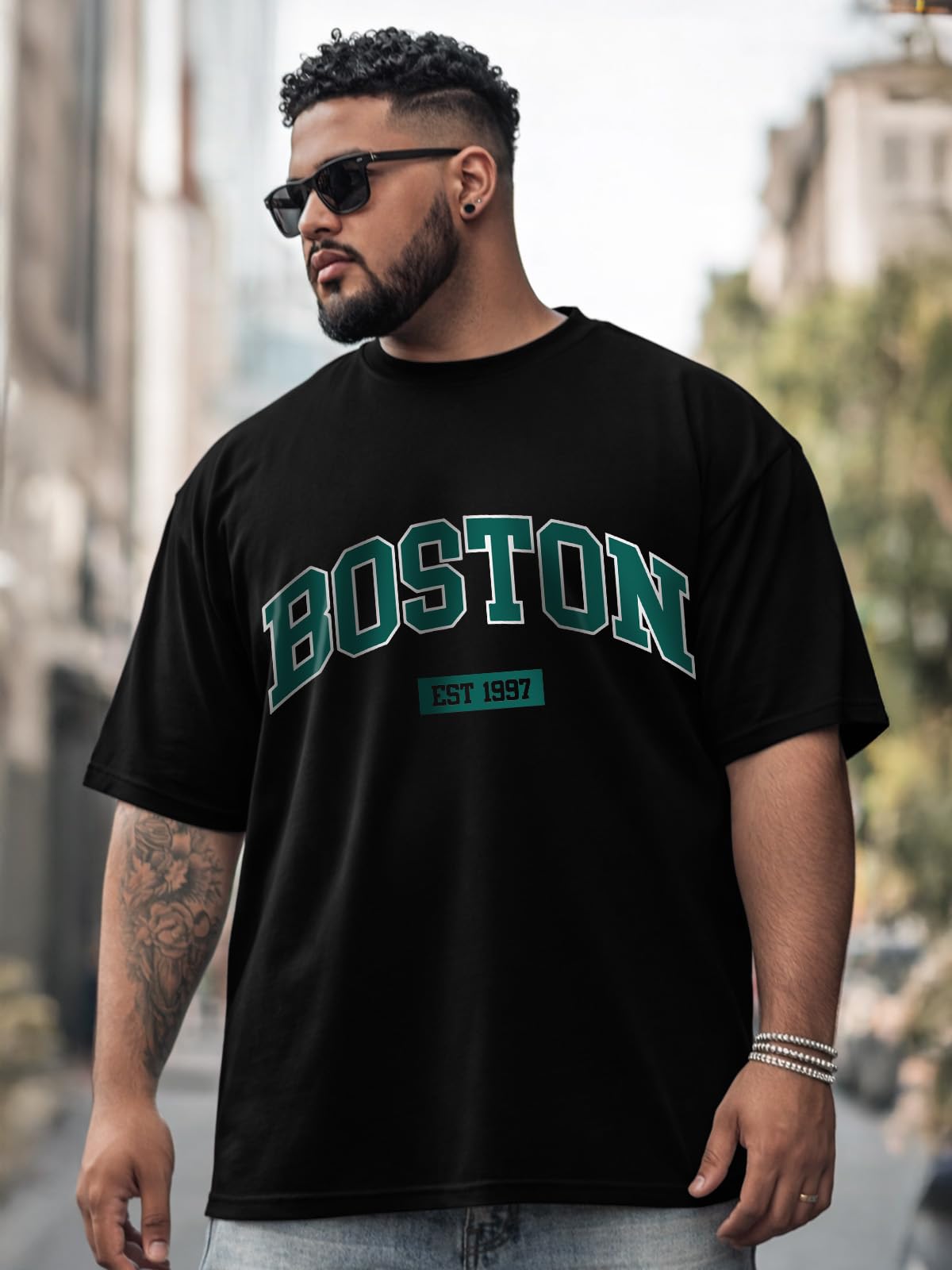 Veirdo Men’s Pure Cotton Half Sleeve Plus Size Printed T-Shirts, Stylish, Comfortable & Durable Cotton Tees | Sizes: S to 2XL