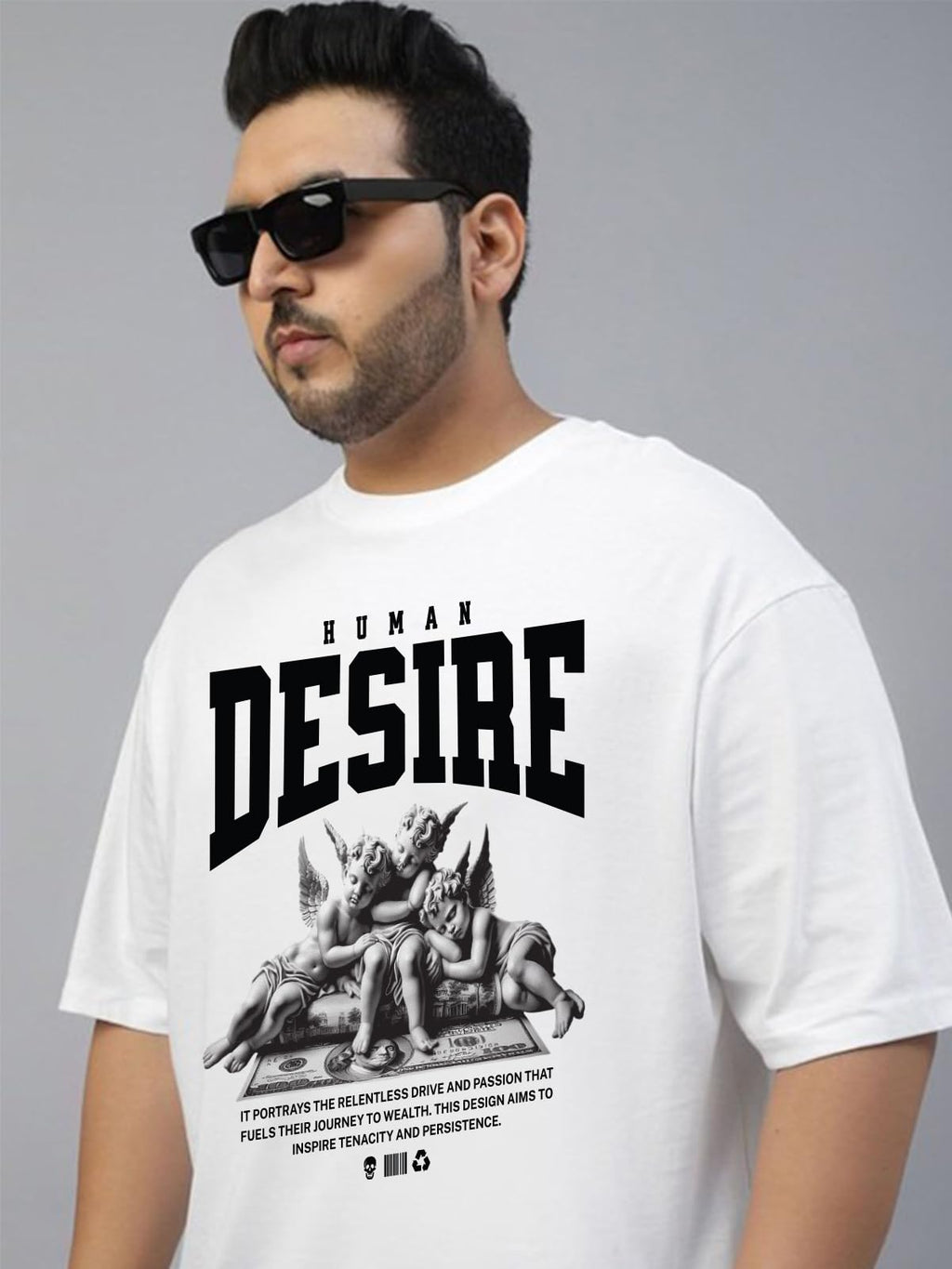 Veirdo Men’s Pure Cotton Half Sleeve Plus Size Printed T-Shirts, Stylish, Comfortable & Durable Cotton Tees | Sizes: S to 2XL