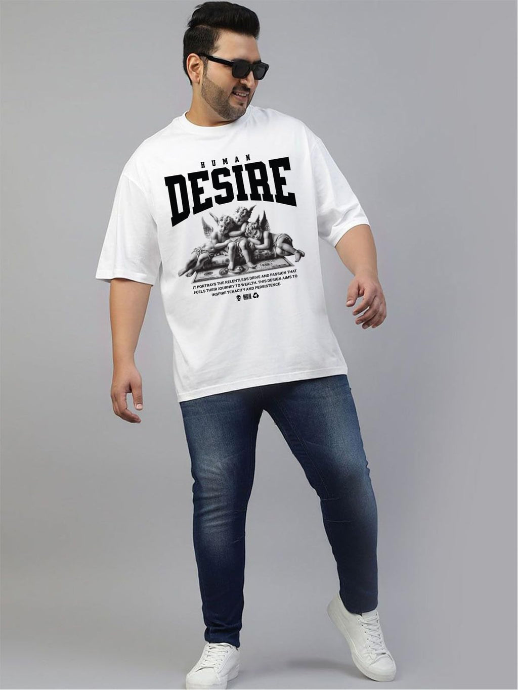 Veirdo Men’s Pure Cotton Half Sleeve Plus Size Printed T-Shirts, Stylish, Comfortable & Durable Cotton Tees | Sizes: S to 2XL