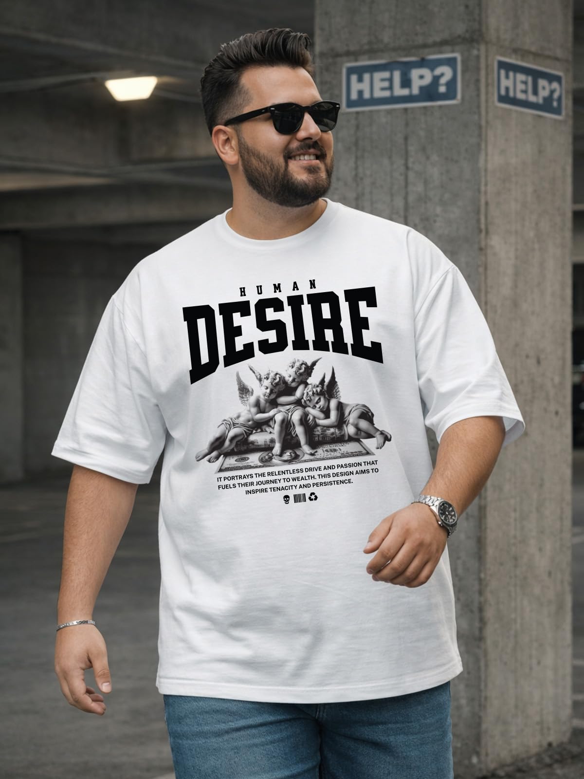 Veirdo Men’s Pure Cotton Half Sleeve Plus Size Printed T-Shirts, Stylish, Comfortable & Durable Cotton Tees | Sizes: S to 2XL