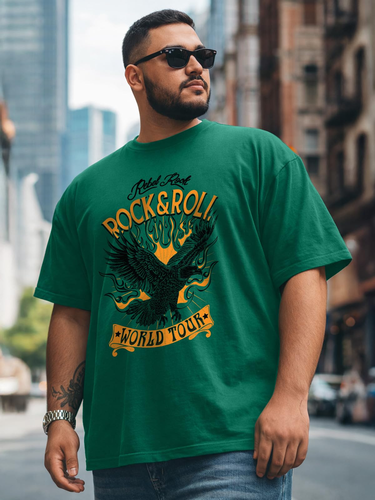 Veirdo Men’s Pure Cotton Half Sleeve Plus Size Printed T-Shirts, Stylish, Comfortable & Durable Cotton Tees | Sizes: S to 2XL