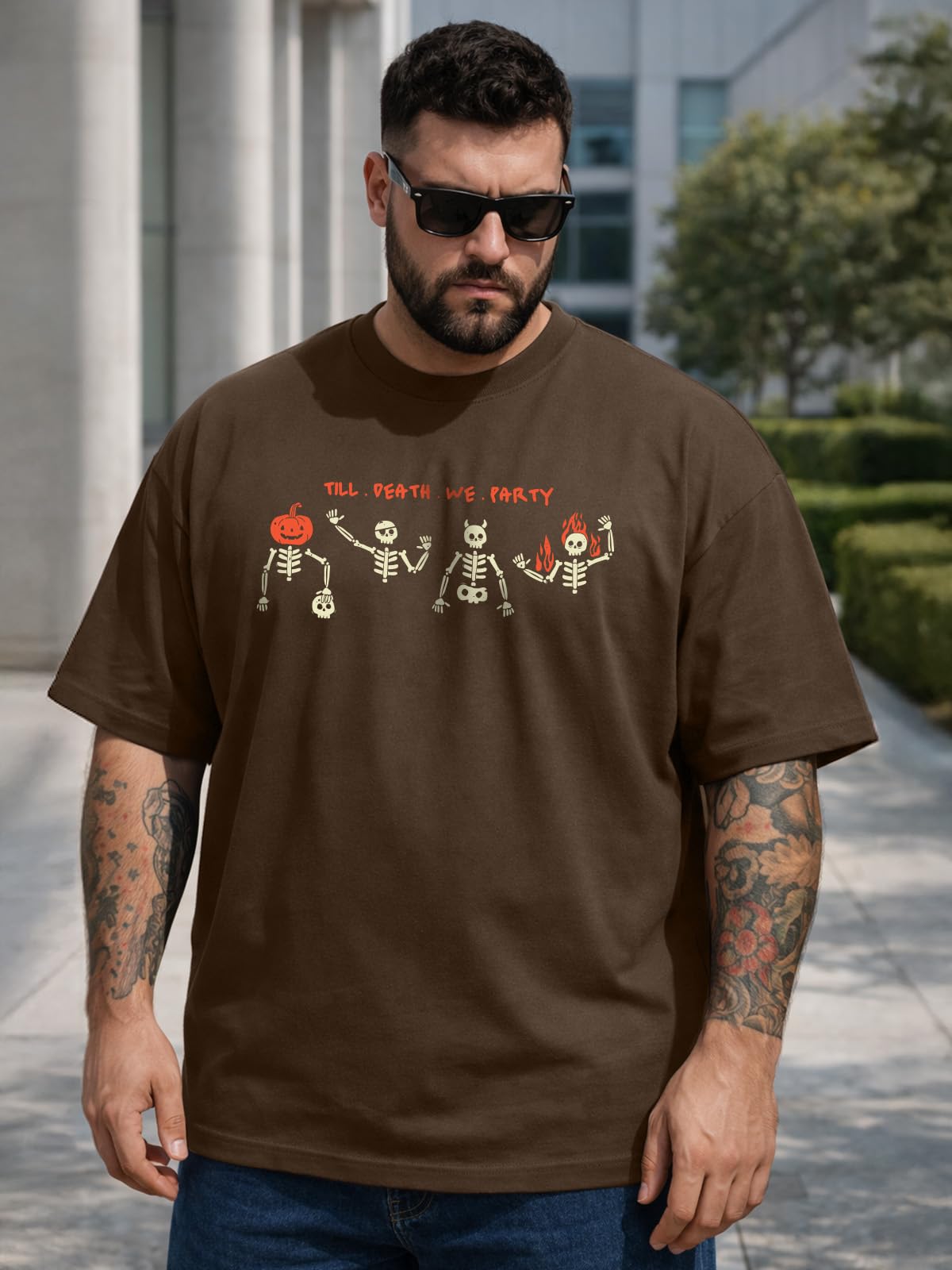 Veirdo Men’s Pure Cotton Half Sleeve Plus Size Printed T-Shirts, Stylish, Comfortable & Durable Cotton Tees | Sizes: S to 2XL